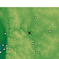 Nearby Forecast Locations - Northam - Mapa