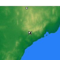 Nearby Forecast Locations - Whyalla (Letiště) - Mapa