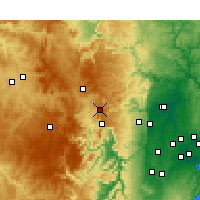 Nearby Forecast Locations - Mount Boyce - Mapa
