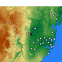 Nearby Forecast Locations - Penrith - Mapa
