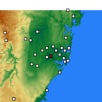 Nearby Forecast Locations - Bankstown - Mapa