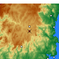 Nearby Forecast Locations - Bombala - Mapa