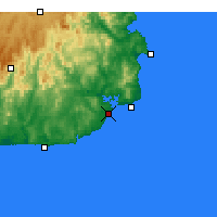 Nearby Forecast Locations - Mallacoota - Mapa