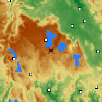 Nearby Forecast Locations - Butlers Gorge - Mapa