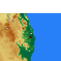 Nearby Forecast Locations - South Johnstone - Mapa