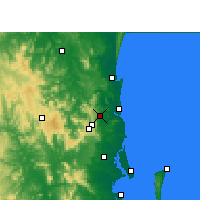 Nearby Forecast Locations - Nambour - Mapa