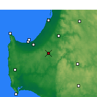 Nearby Forecast Locations - Jarrahwood - Mapa
