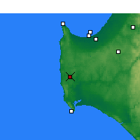 Nearby Forecast Locations - Witchcliffe - Mapa