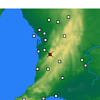 Nearby Forecast Locations - Mount Lofty - Mapa