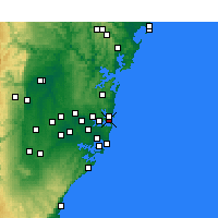 Nearby Forecast Locations - Port Jackson - Mapa