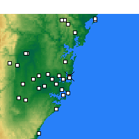 Nearby Forecast Locations - Bombora - Mapa