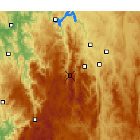 Nearby Forecast Locations - Mount Ginini - Mapa