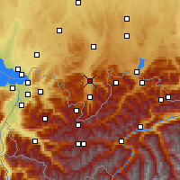 Nearby Forecast Locations - Algavské Alpy - Mapa