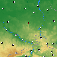 Nearby Forecast Locations - Kamenec - Mapa