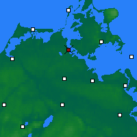 Nearby Forecast Locations - Stralsund - Mapa