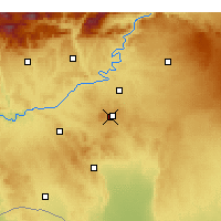 Nearby Forecast Locations - Şanlıurfa GAP (Letiště) - Mapa