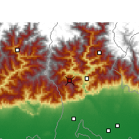 Nearby Forecast Locations - Dárdžiling - Mapa