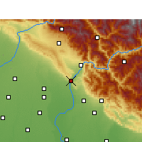 Nearby Forecast Locations - Haridvár - Mapa