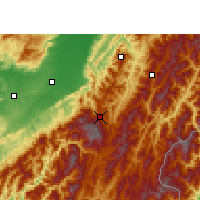 Nearby Forecast Locations - Kóhíma - Mapa