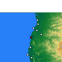 Nearby Forecast Locations - Umargam - Mapa
