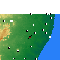 Nearby Forecast Locations - Vandavasi - Mapa