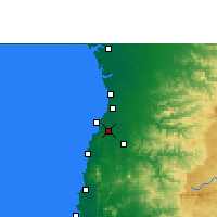 Nearby Forecast Locations - Vápí - Mapa