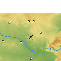 Nearby Forecast Locations - Wanaparthy - Mapa