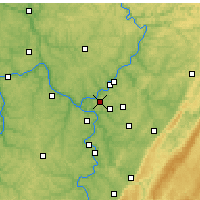 Nearby Forecast Locations - Penn Hills - Mapa