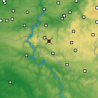 Nearby Forecast Locations - Bièvre - Mapa
