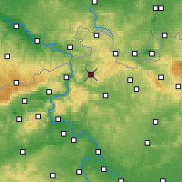 Nearby Forecast Locations - Česká Kamenice - Mapa