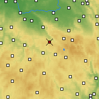 Nearby Forecast Locations - Chotěboř - Mapa