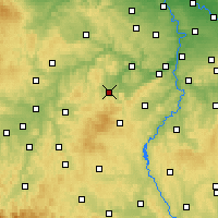 Nearby Forecast Locations - Hořovice - Mapa