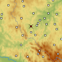 Nearby Forecast Locations - Horšovský Týn - Mapa