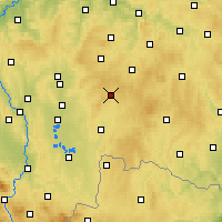 Nearby Forecast Locations - Kamenice nad Lipou - Mapa