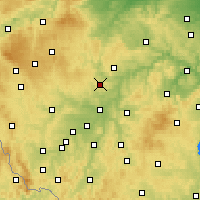 Nearby Forecast Locations - Kaznějov - Mapa