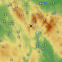 Nearby Forecast Locations - Králíky - Mapa