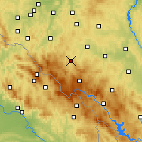 Nearby Forecast Locations - Sušice - Mapa