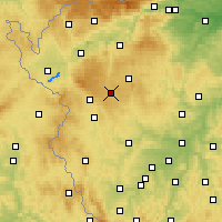 Nearby Forecast Locations - Teplá - Mapa