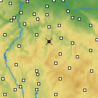 Nearby Forecast Locations - Vlašim - Mapa