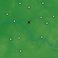 Nearby Forecast Locations - Ciechanowiec - Mapa