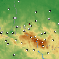 Nearby Forecast Locations - Olszyna - Mapa