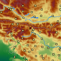 Nearby Forecast Locations - Občina Jesenice - Mapa