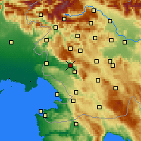 Nearby Forecast Locations - Občina Ajdovščina - Mapa