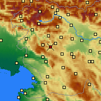 Nearby Forecast Locations - Občina Idrija - Mapa