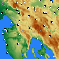 Nearby Forecast Locations - Občina Ilirska Bistrica - Mapa