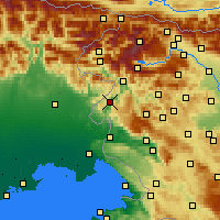 Nearby Forecast Locations - Občina Kanal ob Soči - Mapa