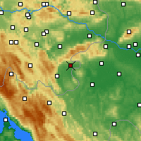 Nearby Forecast Locations - Občina Metlika - Mapa