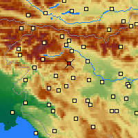 Nearby Forecast Locations - Občina Železniki - Mapa