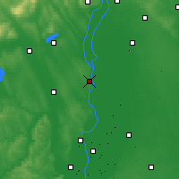 Nearby Forecast Locations - Dunaújváros - Mapa