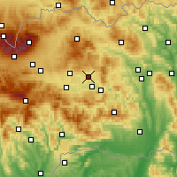 Nearby Forecast Locations - Spišské Podhradie - Mapa